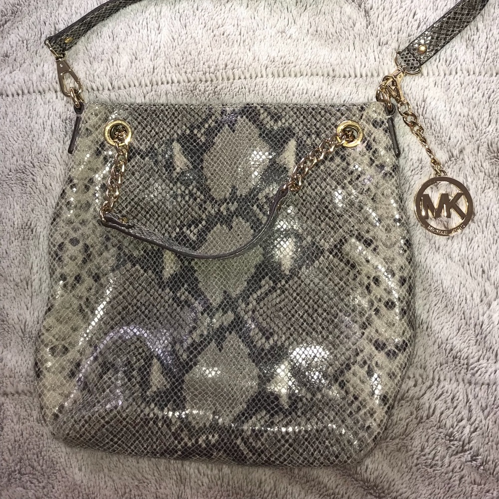 Michael Kors Snakeskin Medium Purse